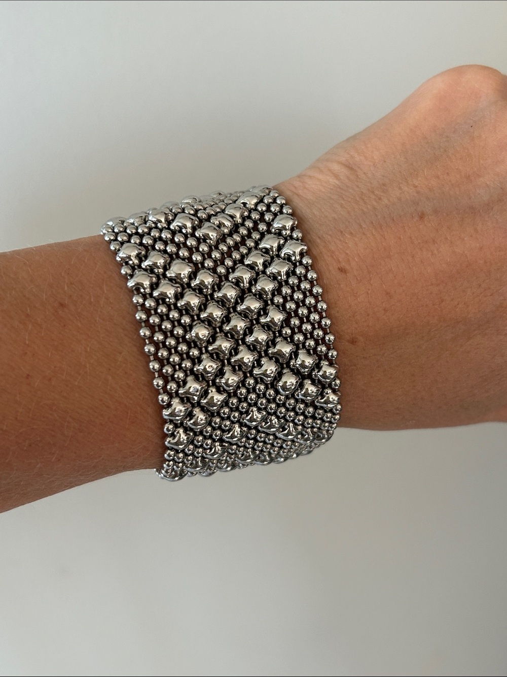 Liquid Silver Metal Bracelet